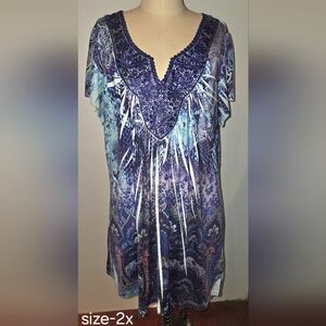 Apt.9  Women's Top in Blue and Purple